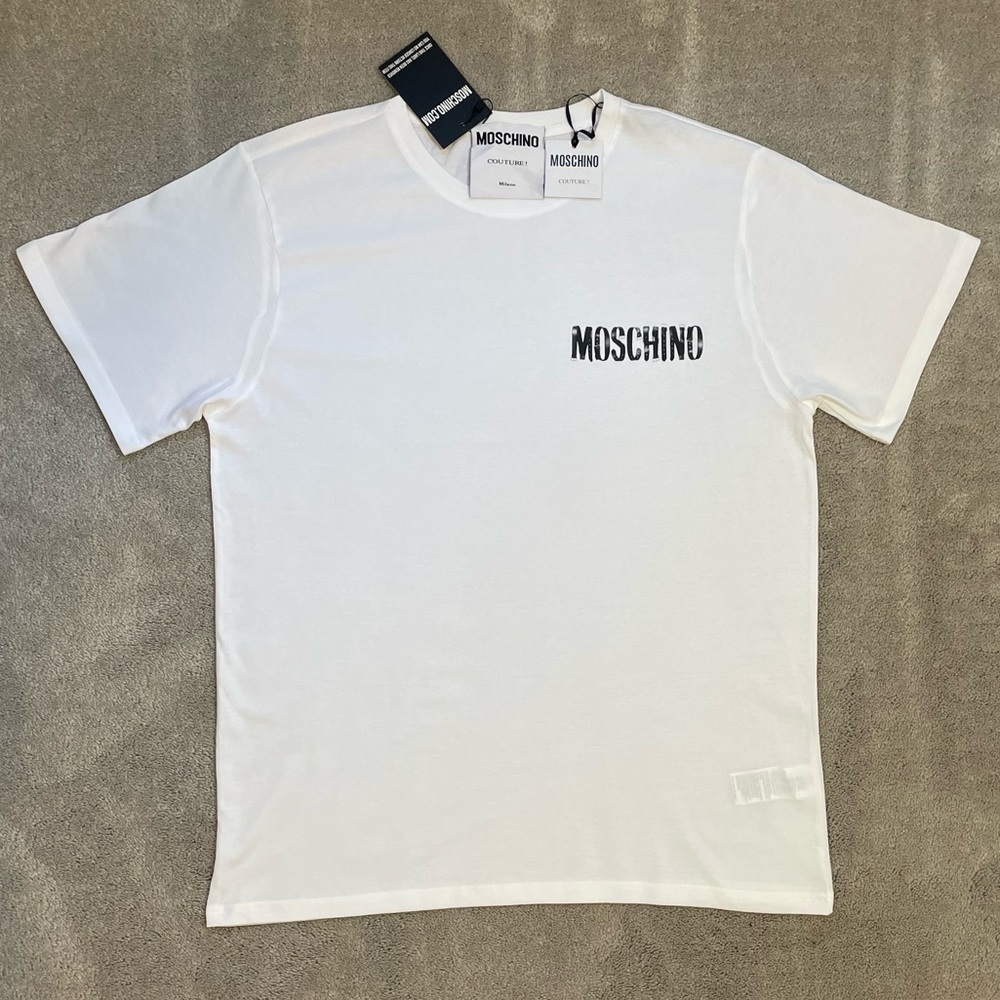 Men’s Moschino Shirt White Size XL